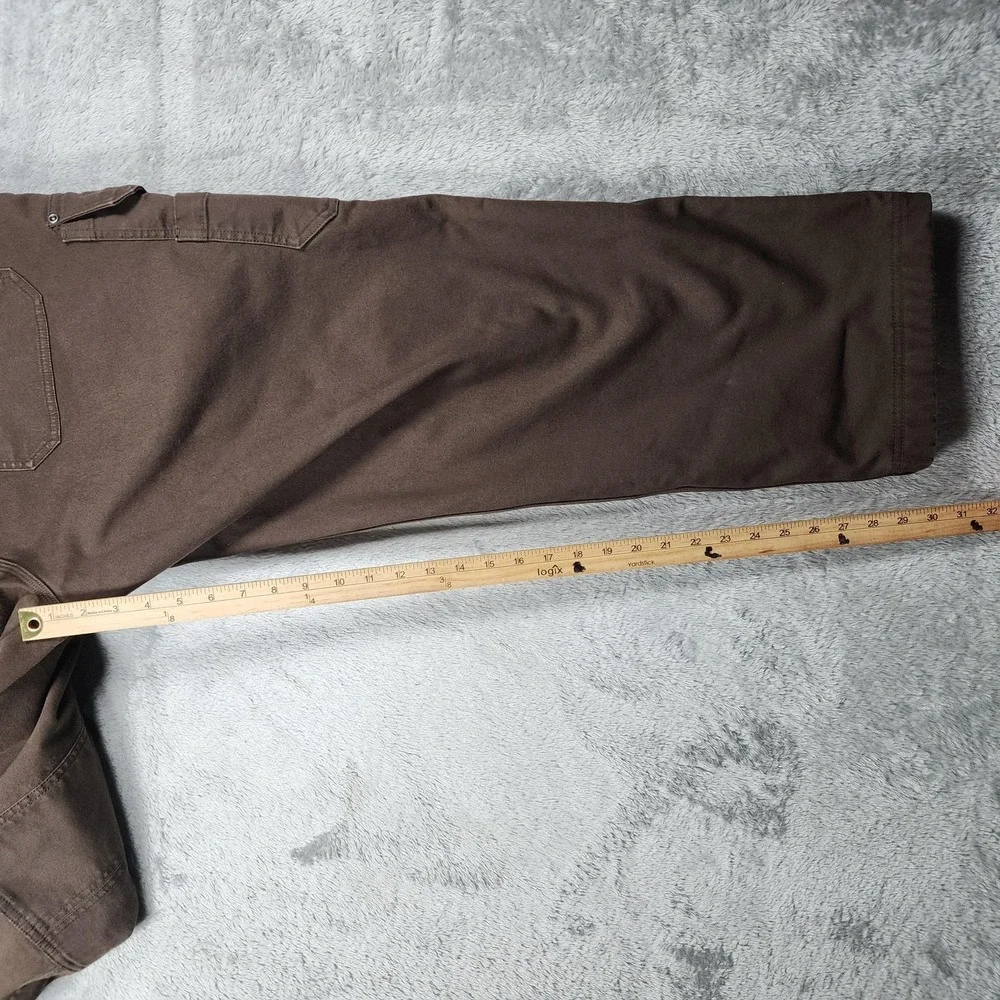 Duluth Trading Flex Fire Hose Jeans Mens 40x30 (FIts 36x30) Lined Cargo Pants